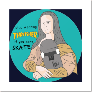 monalisa love skate Posters and Art